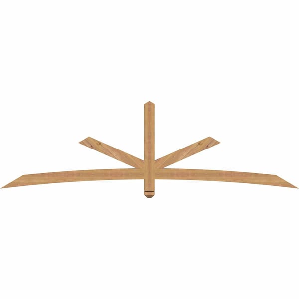 Ekena Millwork Alberta Smooth Timber Gable Bracket, Western Red Cedar, 96"W x 28"H x 3 1/2"D x 3 1/2"F, 7/12 Pitch GBW096X28X0404ALB00SWR - main